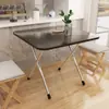 Mesa Dobrável Mesa de Jantar Doméstica Simples Dobrável Pequena Mesa de Jantar Quadrada Dormitório Quarto Pequena Simples Portátil