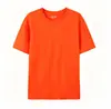 180G En Stock Algodón Puro Talla Europea Cuello Redondo Manga Corta Estampado Personalizado Logo Empresa Transfronteriza Camiseta Publicitaria de Trabajo Unisex