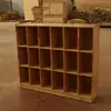 Armário de Brinquedos de Madeira Maciça para Jardim de Infância Material Didático Montessori Mochila Escolar Simples para Crianças Estante de Armazenamento Área de Armazenamento Armário de Canto