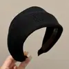 Diadema de Estilo Coreano con Calavera Alta y Borde Ancho para Mujer, Diadema Chic y de Moda, Cómoda, No Aprieta, Accesorio para el Cabello para Mujer, Otoño/Invierno, Pinza para el Cabello para Lavarse la Cara