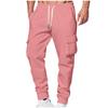 Pantalones Deportivos de Entrenamiento para Hombre de Otoño e Invierno Europeos y Americanos con Bolsillos Grandes Pantalones Cargo Pantalones de Deporte y Fitness para Hombre