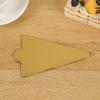 Tarjeta Dorada Tarjeta Roja Papel para Hornear Pastel Postre Merienda Té de la Tarde Separador Base Triangular Engrosada Soporte para Pastel Mil Hojas