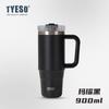 Taza Termo Tyeso Gran Capacidad Taza para Café Helado Portátil para Coche con Popote Frío Acero Inoxidable Taza de Coche