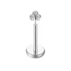 Kit de Joias para Piercing de Lábio com 10 Peças de Aço Inoxidável Transfronteiriço 20g Studs para Covinha Estilo Pino Cravejados com Zircônia em Estoque