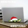 Nuevo adhesivo para carrocería de Amazon PVC autoadhesivo caricatura navideña Baby Yoda sticker de cuaderno espiando