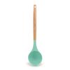 Cuchara para olla caliente con mango de haya, de fábrica, antiadherente, de silicona, para sopa, menaje de cocina para el hogar, cuchara gruesa para sopa, cuchara para cocinar
