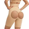 Pantalones Transfronterizos Sin Costuras de Cintura Alta para Control de Abdomen, Pantalones Sexy con Abertura Trasera para Levantar Glúteos, Ropa Interior Cómoda con Moldeado de Cintura para Pies Planos y Control de Abdomen para Mujeres