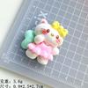 Flor de cerezo Ángel Gato accesorios de resina pegamento en crema horquilla creativa diy pegatina de refrigerador hebilla de zapato colgante material de almacenamiento