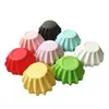 Suporte para Cupcake de Papel para Bolo Lâmpada de Crisântemo Resistente a Altas Temperaturas Sem Moldes Base para Bolo para Assar em Casa Pacote com 50