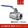 Válvula de Esfera em Aço Inoxidável 304/316L Q11F-16P Duas Peças Rosca Interna Resistente a Altas Temperaturas Válvula de Vapor 4 pontos 6 pontos 15