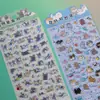 Adesivos decorativos 3D a laser em vidro, com tema de doces e cristais, para crianças. Adesivos fofos de animais: cachorros, coelhos e gatos.