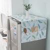 Protetor de geladeira porta dupla freezer doméstico capa superior de poeira mesa de cabeceira capa simples de poeira toalha capa de tecido para máquina de lavar