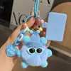 Lindo Colgante Llavero de Coche de Briquetas de Piel Sintética de Conejo Rex Muñeco de Peluche Popular Exquisito Colgante para Mochila Escolar Regalo
