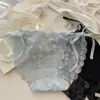 Huanhua Manying Bragas de Encaje de Malla Finas de Verano Estilo Francés Puro Deseo para Mujer 2025 Nuevo Estilo Calzones para Mujer