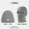 Gorro pasamontañas para hombre, gorro de lana tejido de invierno, cubierta para la cabeza y máscara facial a prueba de frío, doble propósito, cálido, a prueba de viento, protector de orejas
