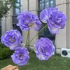 5 Rosas Felizes, Rosas Artificiais Falsas para Casamento e Decoração de Casa, Atacado