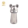 Tubo de brillo labial transparente de oso de 2,5 ml, tubo de rubor líquido, tapa galvanizada, material de embotellado de plástico.