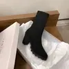 Botas meia 2026 novo modelo, estilo feminino doce e cool, botas meia estilo Martin borboleta, versátil para looks casuais e formais, adequadas para encontros, tecido vintage de alta qualidade