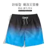 2026 Bermuda de Natação Masculina Verão Perna Reta Tamanho Grande Calça de Cinco Pontos Calça para Águas Termais e Praia Shorts Listrados Calça de Praia Masculina