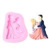 Molde de silicona para decoración de tartas de chocolate con forma de novio y novia, ideal para hacer tú mismo, para bebés, niños y niñas.