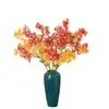 Flor de Orquídea Gema Cruzada Mes de Sera Estilo INS Fabricante de Flores Artificiales Decoración del Hogar Venta al por Mayor Flor Falsa Boda Transfronteriza