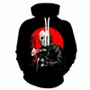 Cos Moonlight Panic Horror Horror Horror Vestido Suéter Impresión 3D Moda Europea y Americana Halloween Sudadera con Capucha