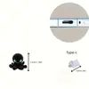 Octopus Preto Acrílico 2D Novo Adequado para Conector de Celular Android Tipo-C / iPhone Acessórios para Celular