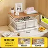 Prateleira de armazenamento de mesa retrátil para estudantes, organizador para materiais de ensino, provas e materiais, porta-arquivos de ferro multicamadas para mesa