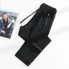 Pantalones de Hielo de Alta Elasticidad para Hombres y Mujeres, Pantalones Casuales Rectos Delgados para Deportes al Aire Libre, Transpirables de Verano, de Secado Rápido, Pantalones Acondicionados con Sensación Fresca