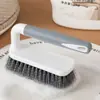 Cepillo para lavar ropa, cepillo para zapatos, herramienta multifuncional para limpieza de zapatos del hogar, cepillo pequeño no dañino, cepillo de tabla quitamanchas con mango largo, cepillo de limpieza