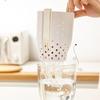 Taza de Fruta Portátil de Doble Capa con Tenedor, Gran Capacidad, Drenable, a Prueba de Fugas, Ideal para Picnic, Taza de Fruta para Ensalada que Mantiene la Frescura