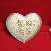 Moeda de Ouro Estilo Shuibei Token de Amor, Ouro Puro 999, Presente de Dia dos Namorados Casamento