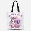 Bolsa de Lienzo con Estampado de Unicornio en Acuarela Transfronteriza Bolsa Tote Amazon Bolsa para el Trabajo Venta Directa de Fábrica