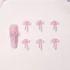 Balé Francês Doce Estilo Laço Decorações para Unhas Resina Pequenos Acessórios DIY Gravata Borboleta Fluida Acessórios de Unha Vestíveis