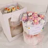 Ramo de Flores Tejidas a Mano con Hilo Creativo y Lindo, Estilo de Nicho, Flores Prehechas para Regalar a Amigos o Novias, Regalo 520 al por Mayor