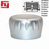 34 pomo de tambor de aluminio para chorreado de arena pomo de ajuste de instrumento electrónico pomo de ajuste de equipo de amplificador de audio 6.0