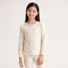 Ropa térmica de otoño para niñas, ropa interior de algodón puro para niñas pequeñas, capa base de invierno, top de cuello redondo para niñas pequeñas, pijamas para niños