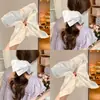 Scrunchie cuadrado de bufanda floral bordada para mujer, suave goma elástica de alta elasticidad para coleta, accesorio para el cabello de alta gama
