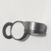 Bico de água para torneira de lavatório de banheiro, cinza, com rosca externa de 24mm, filtro anti-respingo, bolhador de aço