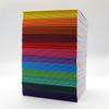A5 Cuaderno cosido de papel kraft línea de coche color sólido simple color retro tira trasera diario bloc de notas para estudiantes