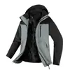 Chaqueta exterior unisex, tres en uno con forro de plumón, chaqueta para montañismo y esquí, impermeable, cortavientos y cálida