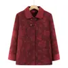 El nuevo abrigo de otoño de la abuela, nuevo estilo para madres de mediana edad y mayores, blusa con cuello para primavera y otoño, ropa tradicional china para damas mayores