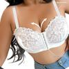 Sujetador Push-Up Anticaída con Cierre Frontal para Mujer Tallas Grandes, Disponible en Múltiples Colores, Comercio Transfronterizo, Talla Grande, Lencería para Busto Grande