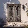 Tallado en madera de Dongyang, puertas y ventanas antiguas, celosía de madera maciza, rejas de ventana estilo chino, recortes de ventana envejecidos, estilo vintage, hecho a medida para salas de té