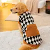 Ropa de Invierno para Perros Año Nuevo Cuadros Traje Tang Abrigo de Algodón Cálido Chaleco Golden Retriever Border Collie Perro Grande Ropa para Mascotas