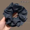 Scrunchie com vibe feminina, elástico de cabelo coreano fofo, acessório de cabelo estilo preguiçoso oversized, faixa de cabelo para coque