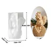 Atacado Em Estoque Desenho Animado 3D Aromaterapia Em Pé Pinha Avelã Esquilo Ornamento de Vela Molde de Silicone