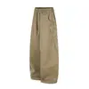Pantalones de trabajo deconstruidos Rumeng estilo japonés estilo granero, corte tridimensional lavado para hombre, pantalones versátiles casuales de otoño de pierna recta con un look fresco y elegante