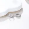 Brincos Argola Torcidos de Camada Dupla Estilo Minimalista, Brincos de Luxo para o Dia a Dia, Brincos de Moda de Nicho com um Toque de Elegância