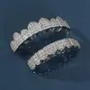 Joyería dental personalizada de Amazon, cobre incrustado con circonita, Grillz de moda para Halloween, tirantes dentales de hip-hop de ocho dientes transfronterizos al por mayor